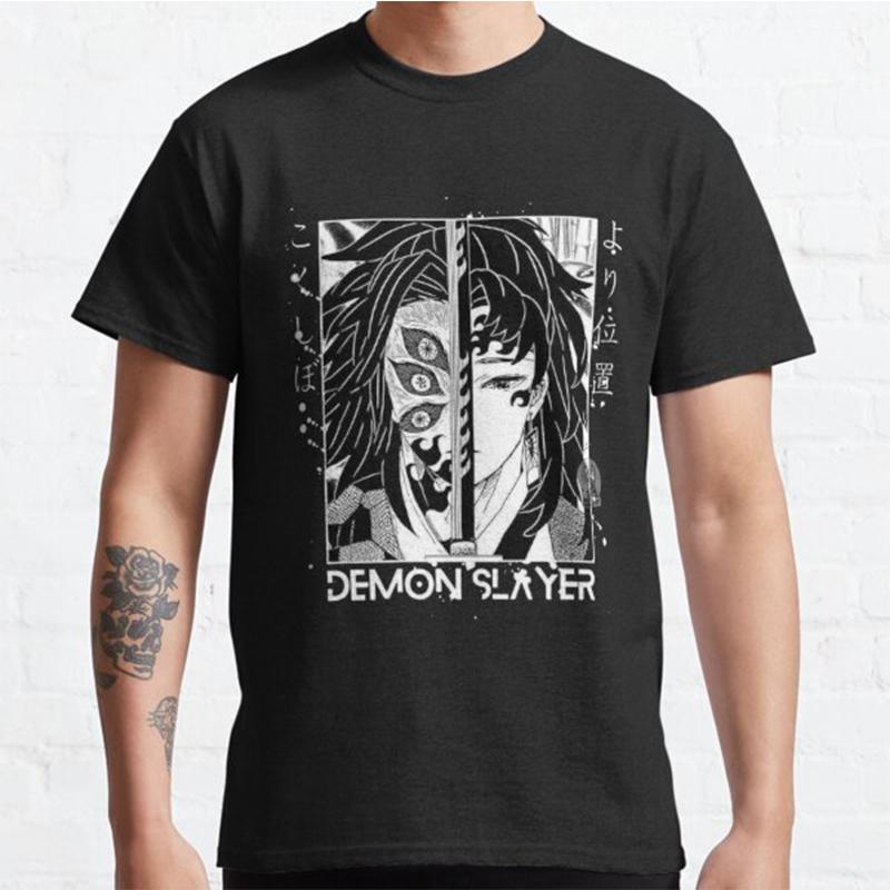 Футболки с графическим принтом Demon Slayer Футболки унисекс Футболки Harajuku Топы Винтажные футболки с короткими рукавами Большие футболки унисекс Футболки