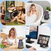 Беспроводная индукционная Bluetooth-колонка 5-в-1 с подставкой для телефона, стереозвуком, аккумулятором 3500 мАч, RGB-подсветкой, держателем на 360° – Подарок для мужчин и женщин