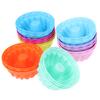 12Pcs/Set Baking Jelly Mould Silicone Pudding Cupcake Muffin Donut Mold