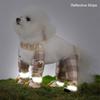 Adjustable Dog Four-Legged Pants Reflective Stripe Dog Jumpsuit Shoes  Rainy Snowy