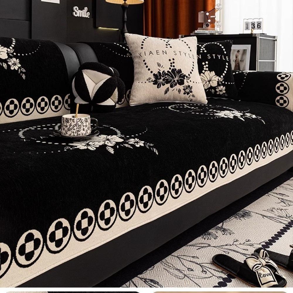 Подушка для дивана 2025 новая универсальная на четыре сезона, чехол для дивана с полным покрытием, ткань, нескользящий, легкая роскошь, высококачественный кожаный чехол для дивана