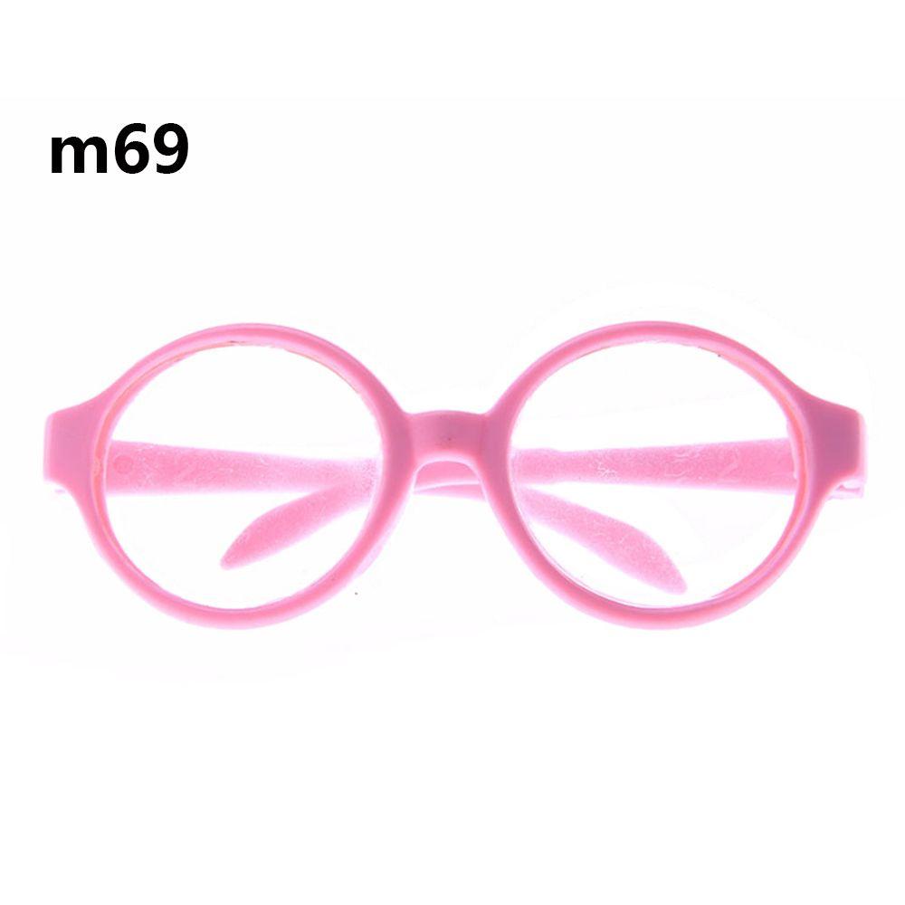 Аксессуары для классных девочек Игрушки Одежда Кукольные очки Прозрачные линзы Круглая оправа Очки Миниатюрные очки