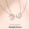Ожерелье-единорог в корейском стиле для женщин – Нишевый дизайн, Цепочка на ключицу «Я тебя люблю», Модный подарок для лучших подруг, Специальное рождественское предложение