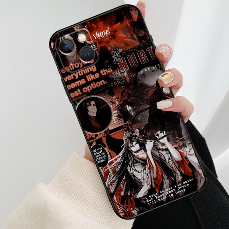 Эстетичный чехол для телефона Mo Dao Zu Shi для iPhone 17 Pro Max 15 14 13 11 12 16 Pro Max mini 15 16 Plus 16e 17 Air Cover