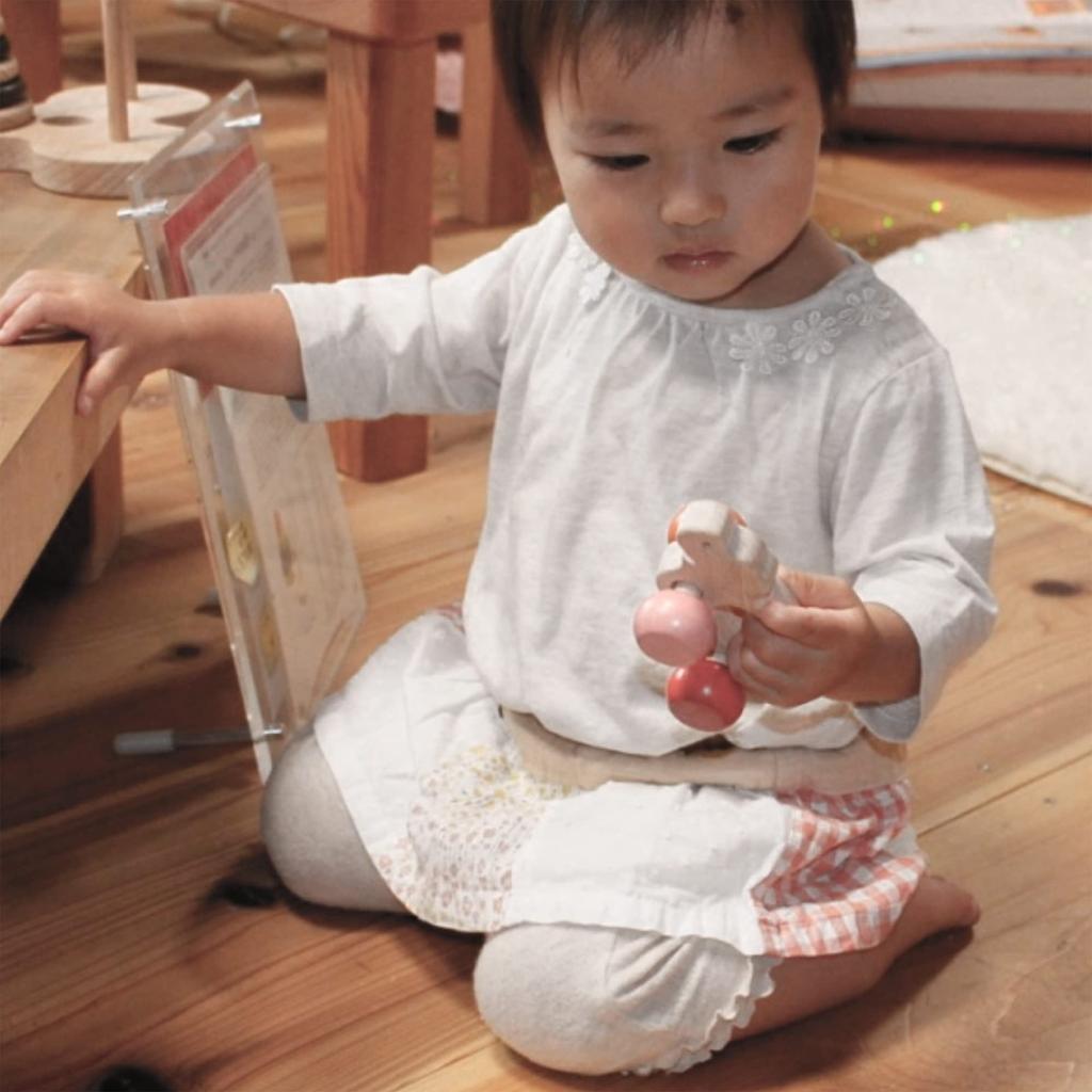 Car Pacifier and Teether Japan Good Toy Winning Toy Durable and Rolling Smooth Wooden Toy Rattle Baby Gift Present Educational Toy Car Ranking Baby