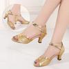 Women Adult 5.5CM Middle Heel Latin Dance Shoes Ballroom Dance Shoes Tango Salsa