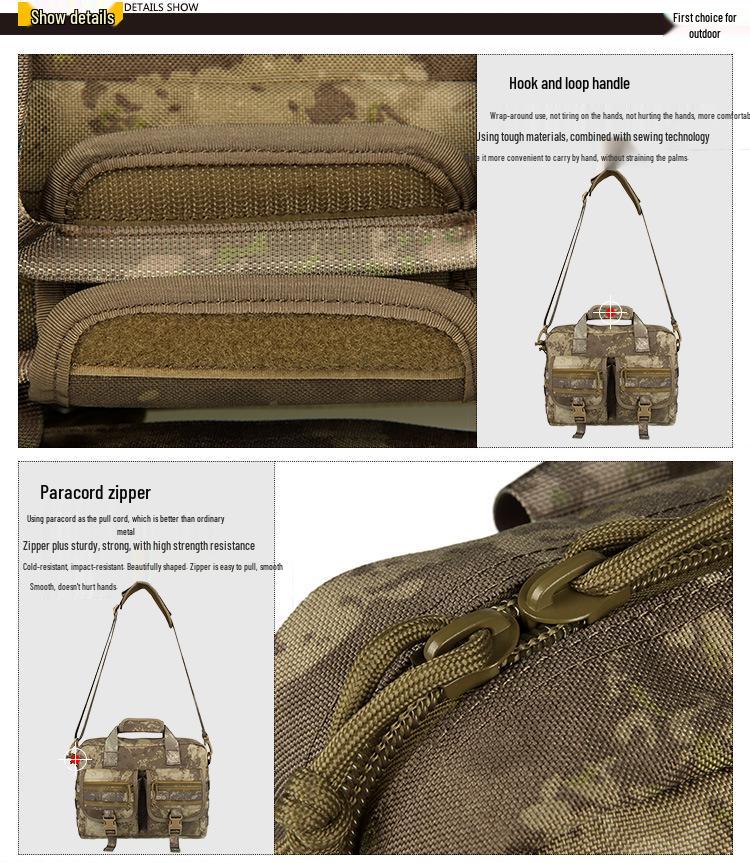 E.T Dragon 15L Tactical Military Camouflage Crossbody Bag with Suspension System for Camping & Hiking