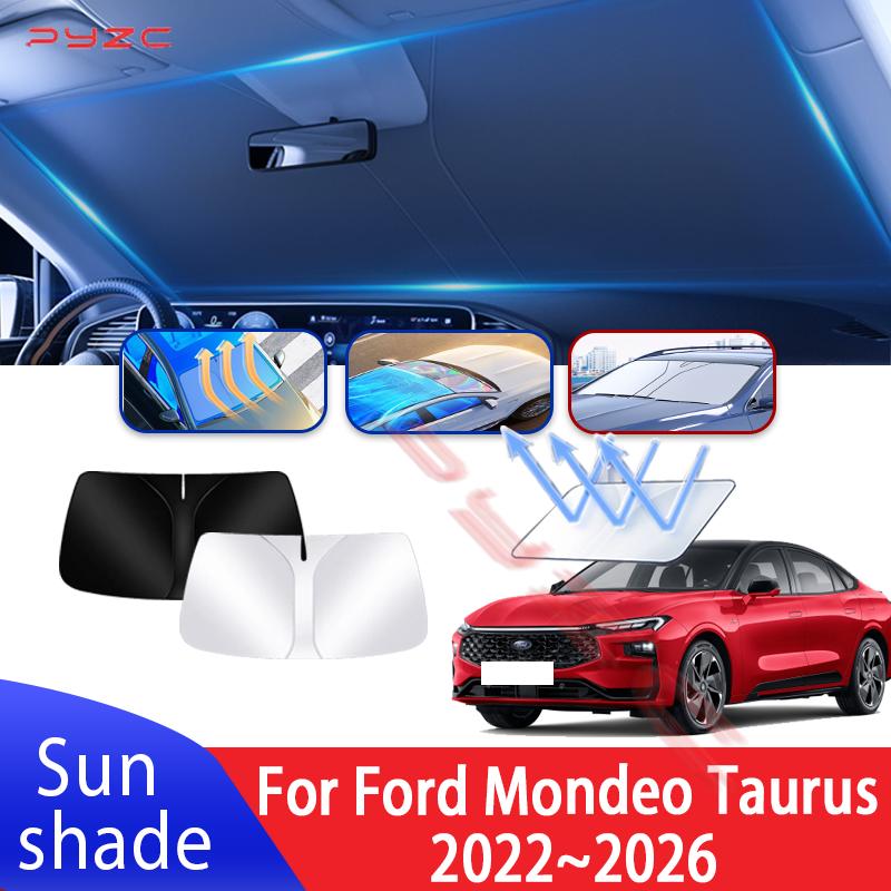 Car Sun Visor For Ford Mondeo Taurus ~2026 2024 MK5 Auto Front Windshield Sunshade Heat ulation Summer Accessories