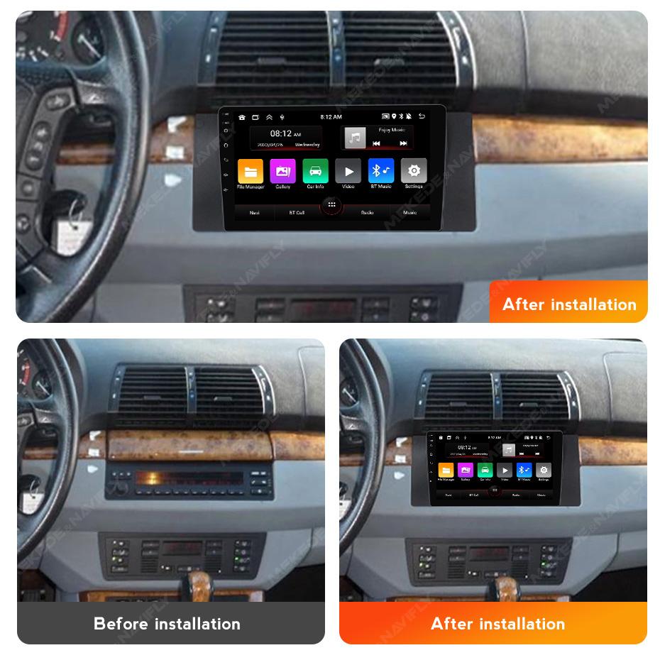 Android автомобильный радиоприемник мультимедиа видеоплеер навигация GPS для BMW 5 E39 E53 X5 1999-2001 2002 2003 2004 2005 2006 2Din головное устройство