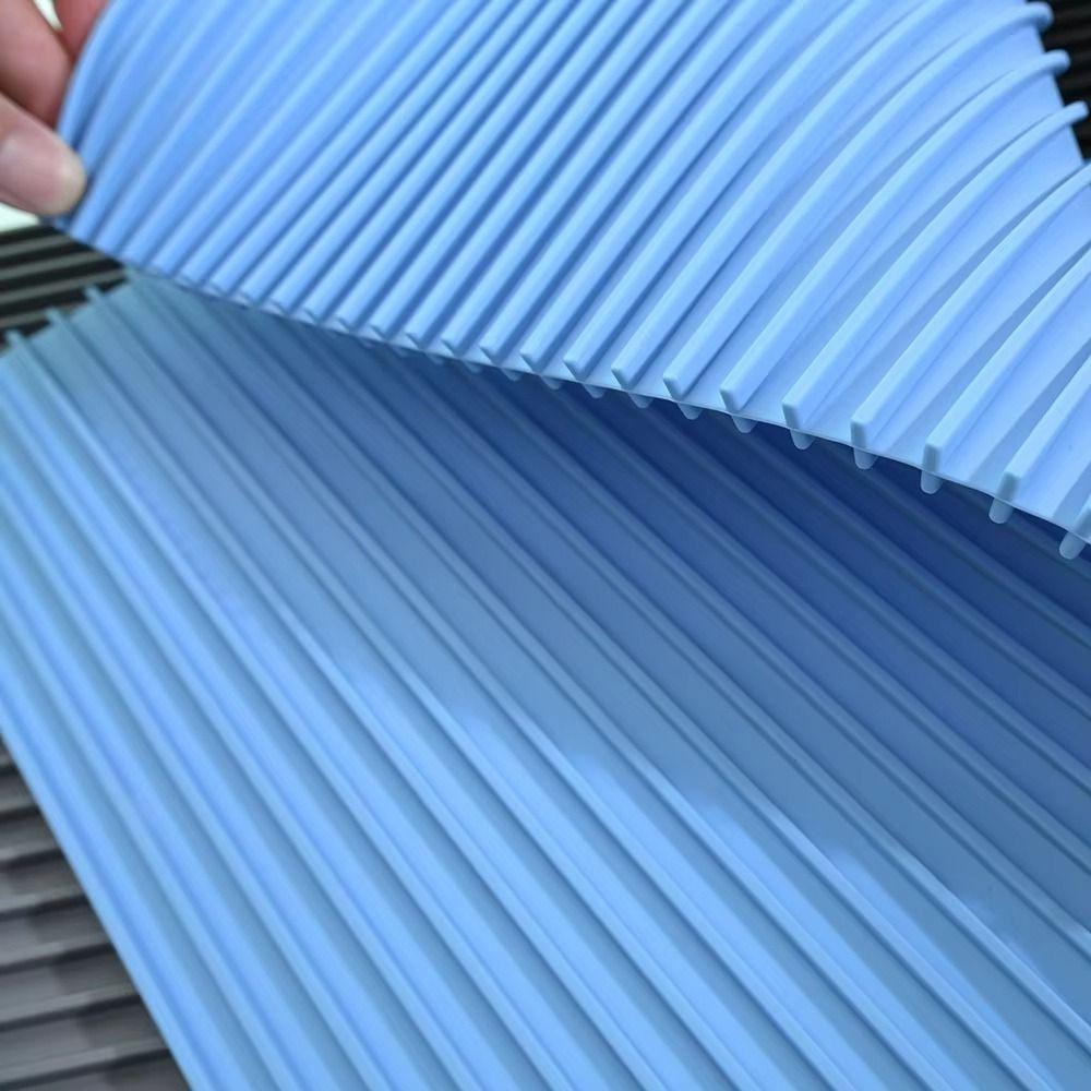 Rectangle Silicone Drying Pad Roll Up Insulation Placemat Desktop Decoration