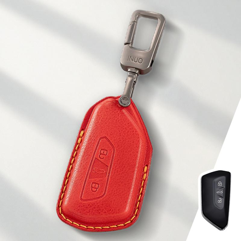 uwhxm4 Genuine Leather Protector for Volkswagen VW Golf  8MK8 ID 4 ID3for Skoda Octavia A8 MK4 Key Case Cover Fob