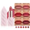 6 Цветов Смелая и Интенсивная Блестящая Металлическая Губная Помада Перламутровый Оттеночный Бальзам для Губ, Стойкий Макияж для Губ Senior с Матовым Покрытием, Подарки