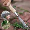 Stainless Steel Manual Weed Puller Gardening Rake Hand Weeder Rake Sharp Tines Grass Rooting Weeding Tool Easily Removing Weeds