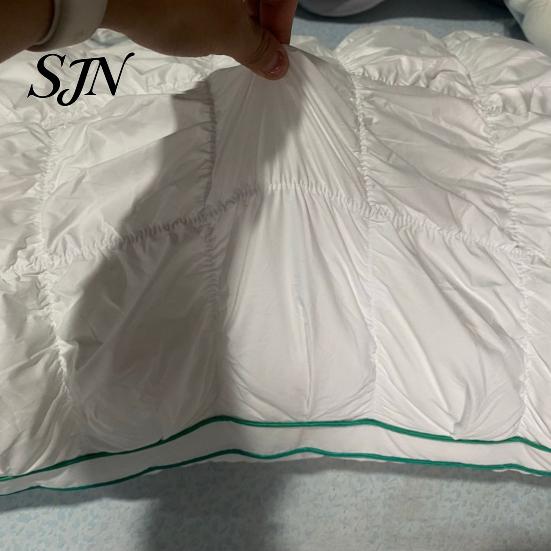 Soft Yet Supportive Pillow Puff Cooling Pillow, Breathable Quilted Sleeping Machine Ventilated Sleep Washable, Fluffy Cloud-like for Side And