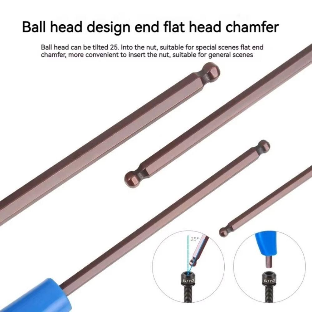 With Double Ends Bike Allen Key Wrench Plastic Handle Bicycle Spanner  Bicycle Repair Tools