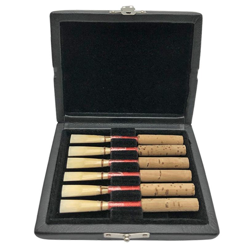 Черный ПУ-кожаный футляр для 6 тростей гобоя, влагозащитный, прочный, защитный для C