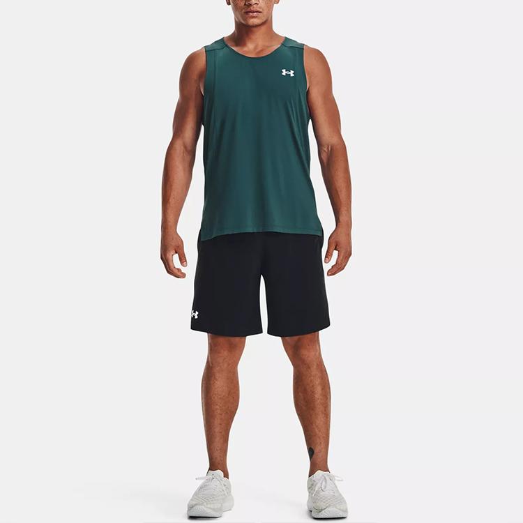 Under Armour Iso-Chill однотонный круглый вырез повседневный спортивный легкий сухой безрукавный жилет мужской топ турмалин-бирюзовый 1372300-716