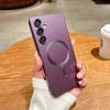 Роскошный Матовый Магнитный Чехол для Телефона Для Samsung Galaxy S26 S25 S24 S23 S22 S 26 Ultra Plus S26Ultra Для Magsafe Силиконовый Мягкий Чехол
