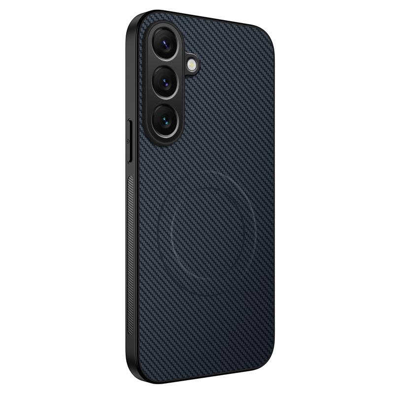 Applicable to Samsung A57 carbon fiber pattern magnetic mobile phone case A37 matte A17 anti-drop A07 protective case A56/A36