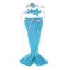Newborn Photography Baby Props Outfit Photo Costume Girls Handmade Crochet Mermaid Set Headband Bra Tail