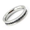 Steel Wedding Ring 'Romy' Black