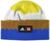 Детская классическая вязаная шапка-бини Adidas LEGO® HAU80, шокирующий синий/меса/белый/желтый (IK8358) ОСФЗ