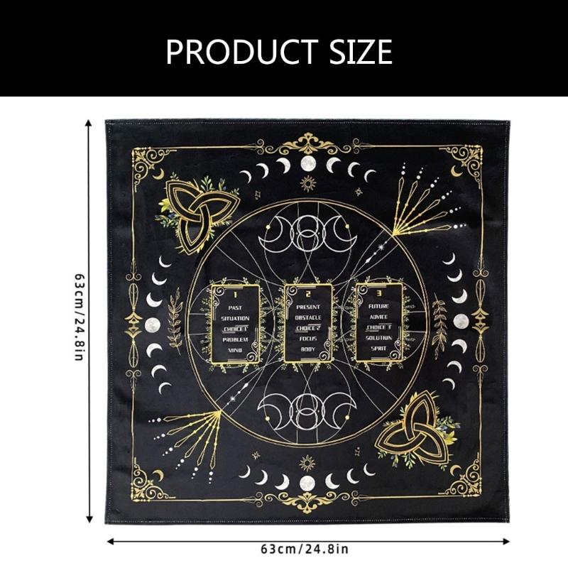 Скатерть для гадания Астрология Скатерть для алтаря Квадратная Скатерть для гадальных карт Скатерть для стола Колдовство Скатерть для колоды Прочная