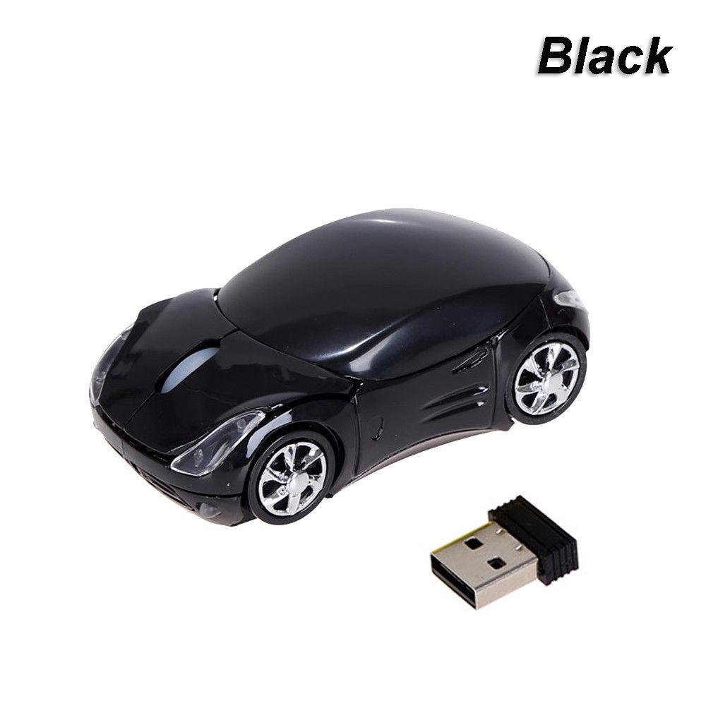 Portable New Gaming Optical USB Receiver 3D Car Shape 2.4GHz Wireless Mouse Mice