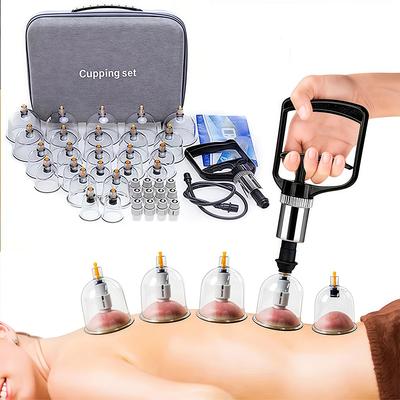 1 набор для релаксации с помощью банок; Вакуумные присоски разных размеров с ручным насосом и подробным руководством по вакуумированию