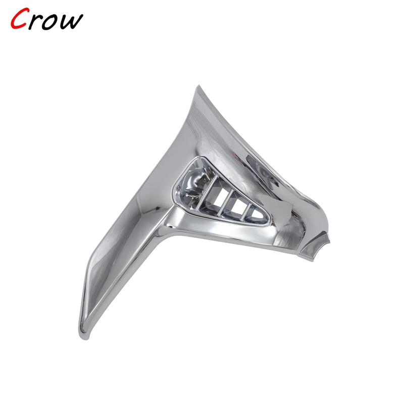 Хромированный треугольный козырек для Honda GoldWing GL 1800 GL1800 2001-2011 Хромированные левая и правая детали мотоцикла Модифицированные аксессуары