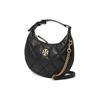 Tory Burch TB-Willa Double T Logo Quilted Leather Crescent Bag Women shoulder bag Black 149671-001