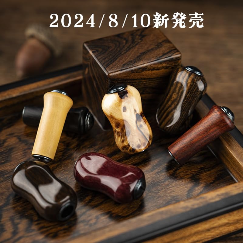 VISPREA 2 деревянные ручки Ручка для катушки Power Reel Ручка совместима с рыболовной катушкой Shimano Daiwa Шарик для ручки совместим с катушкой Baitcasting Спиннинговая катушка