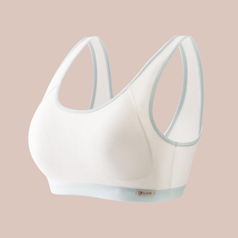 New girls bra youth development underwear junior high school students solid color cotton children's bra girls vest summer