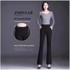 Winter Warm High-Waisted Flared Pants for Women, Plus Size, Straight Leg, Casual Suit for Spring and Autumn 2024