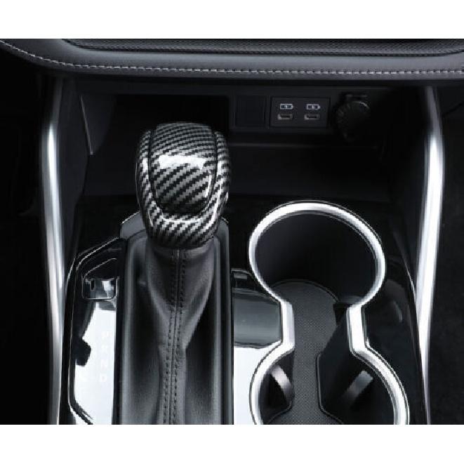 Carbon Fiber Central Console Gear Shift Knob Trim For Toyota Highlander -23