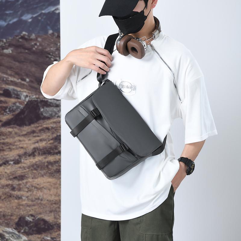Мужская водонепроницаемая сумка через плечо, молодежная сумка через плечо большой вместимости
