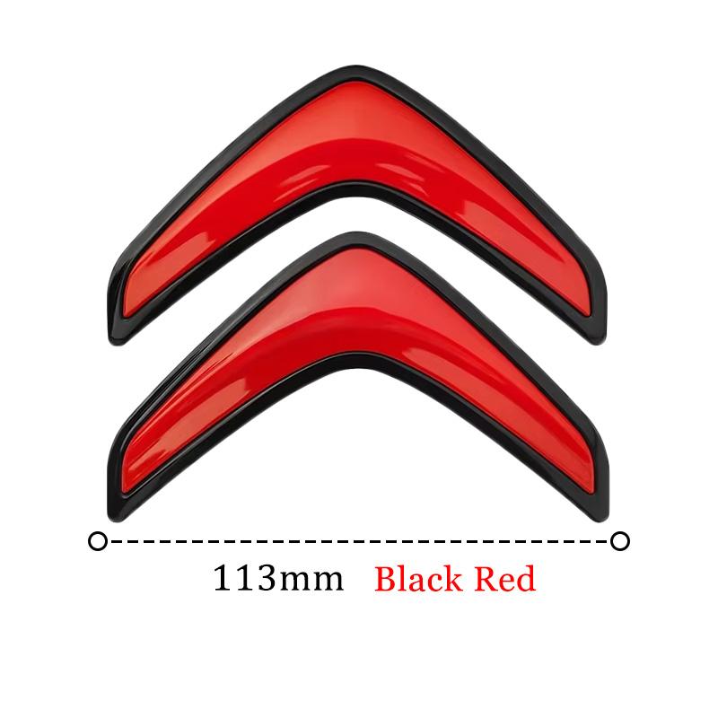 Citroen V Shape Trunk Emblem Car Rear Logo Badge For C3 C4 C5 Cactus Berlingo ABS Car Styling Accessories (8 Colors, 2 Sizes)