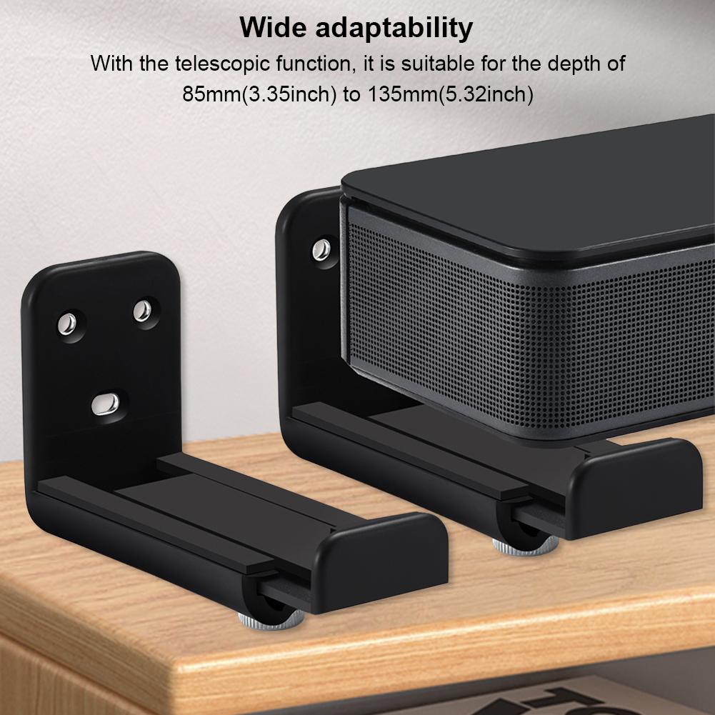 Sound Bar Mounting Bracket Universal Soundbar Speaker Wall Holder Drywall Sound Bar Wall Bracket for Samsung Vizio LG for Bose