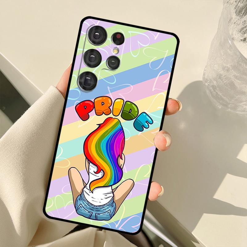 LGBT Pride Love Case For Samsung Galaxy S25 Ultra S21 S22 S23 S24 Ultra S9 S10 Plus S20 FE S25 FE Back Cover