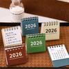 2026 Mini Simple Small Desk Calendar Pocket Portable Daily Memo Calendar Planner Desktop Decor Office Stationery