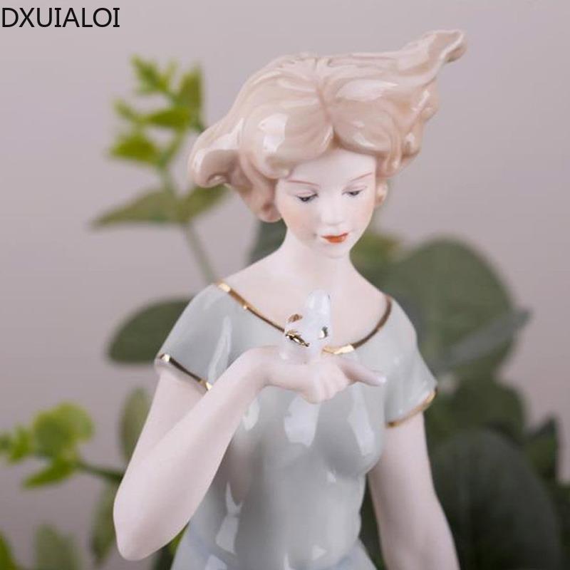 DXUIALOI европейская креативная керамика ремесла персонаж скульптура украшение гостиная украшение свадебный подарок украшение дома