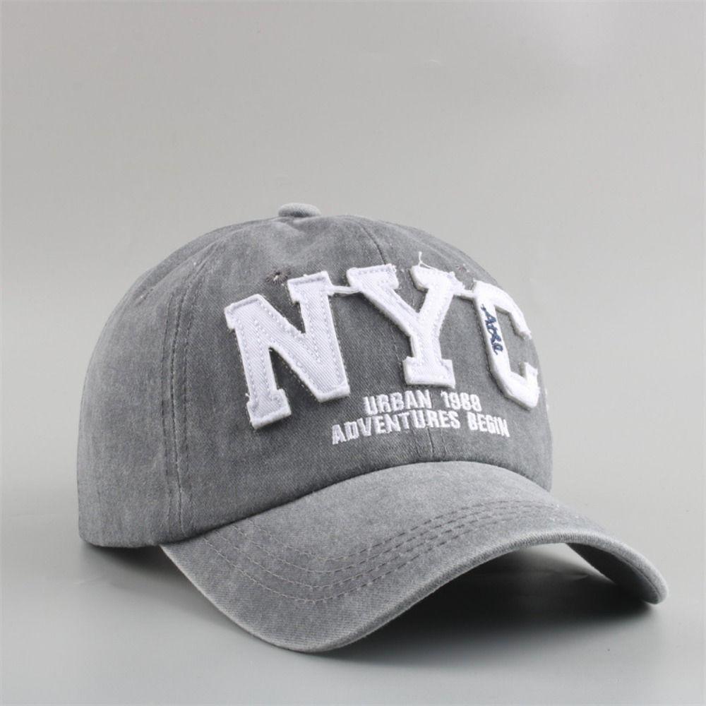 НЬЮ-ЙОРК NYC Вышитая Бейсболка Стираная Кепка-Snapback Для Мужчин Женщин На Открытом Воздухе Спорт