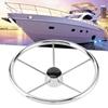 15 1 2in 5 Spoke 10 Degree Steering Wheel Stainless Steel Marine Boat Accessories