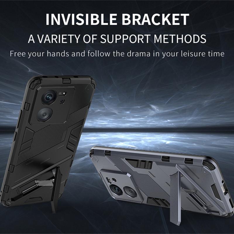 Rugged Armor Shockproof Phone Case For Xiaomi Mi 11 12 13 Lite 14 10T 11T 12T 13T Poco F3 F4 F5 Pro Holder Stand Back Cover