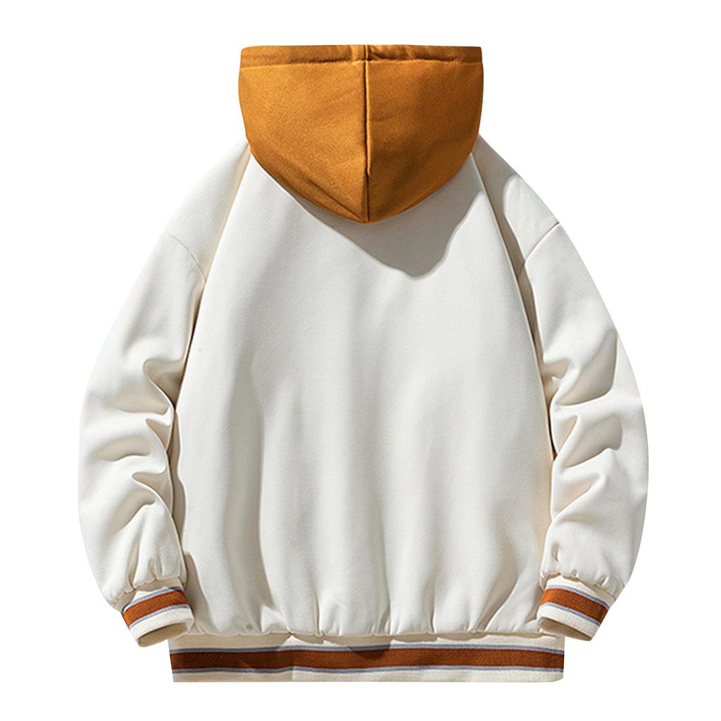 Зимнее мужское пальто из двух частей с капюшоном на молнии, утепленное теплое пальто