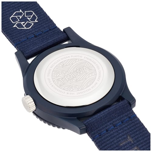 TRIWA Men's and Women's Time for Oceans Submariner Deep Blue Watch TFO202-CL150712, Officially Imported
