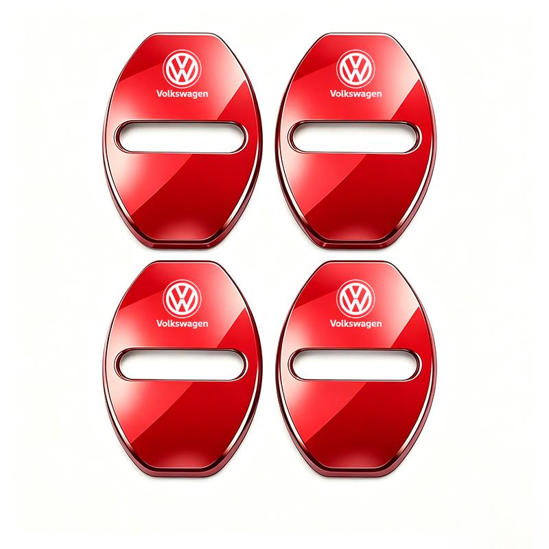 Zinc Alloy Car Door Lock Buckle Cover Protective Covers For VW GTI Polo Golf Passat Scirocco Tiguan Jetta T-ROC Touareg Taigo CC zl8