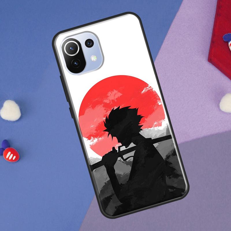 Чехол в японском стиле с изображением самурая для Xiaomi 14 Ultra 13 11T 12T 13T 14T Pro POCO X6 X7 Pro X3 X5 F3 F5 F6 M6 Pro