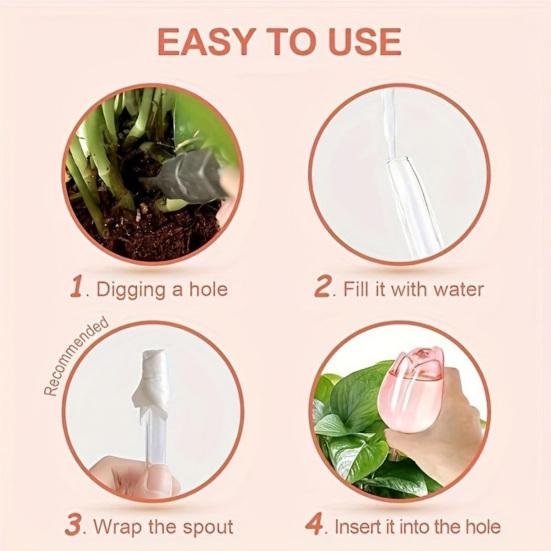 Пластиковые поливочные колбы в форме тюльпана, самополивающийся вкладыш для кашпо, автоматический шар для полива растений для комнатных и уличных растений