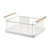 Tosca Dish Drainer Basket, White, Approx. W47 X D33.5 X H20cm, with Cutlery Pocket, 3107
